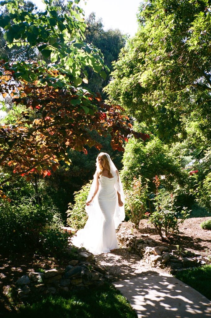 San Diego wedding bride captured on 35mm film photography