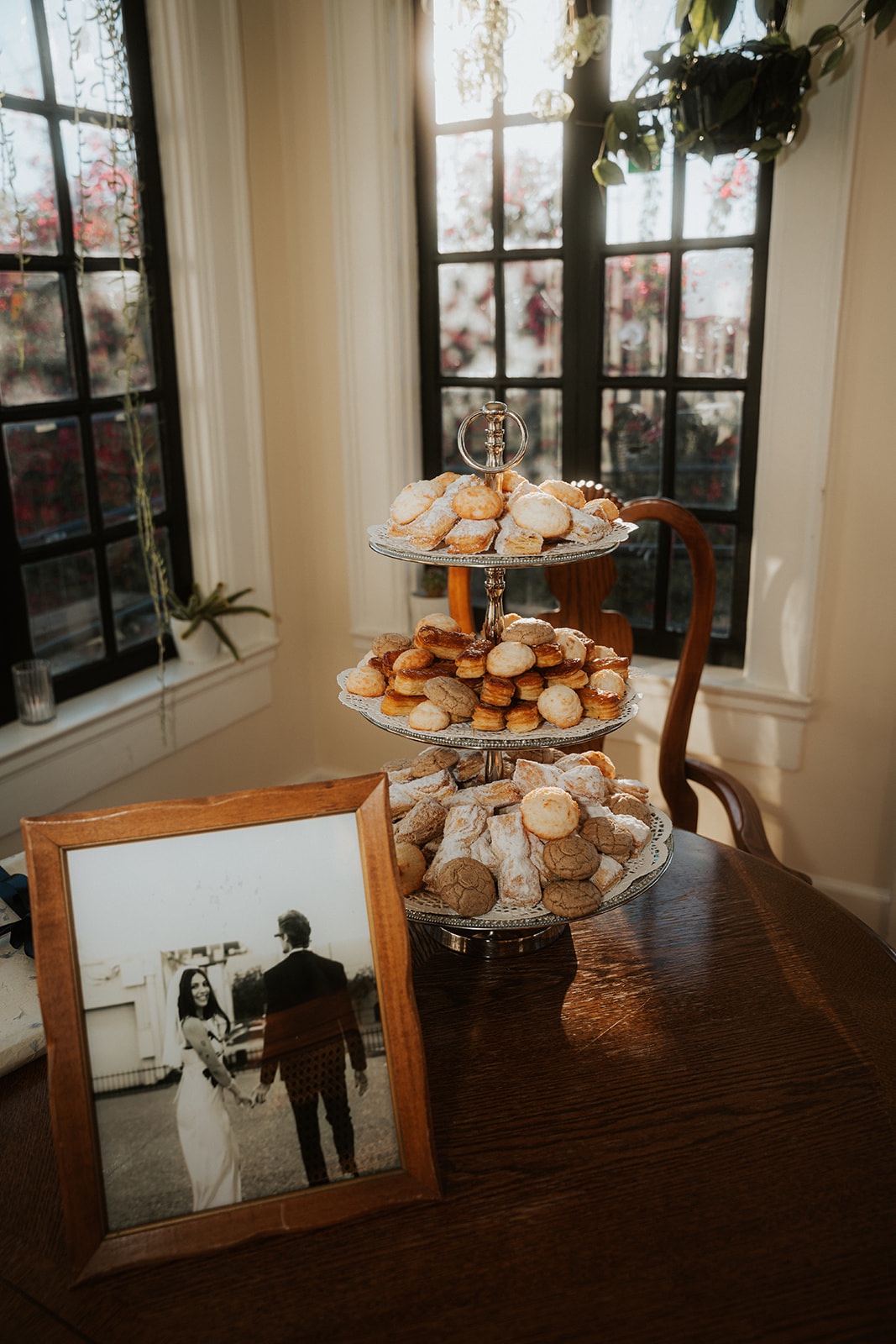 Phoenix courthouse wedding dessert display at Sauvage Wine Bar